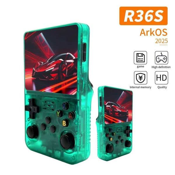 Console New R36S 2025 Handheld Game Retro Linux Dual System 64GB/128GB 15000 Games Portable Pocket Arcade Emator Player MP4J260603