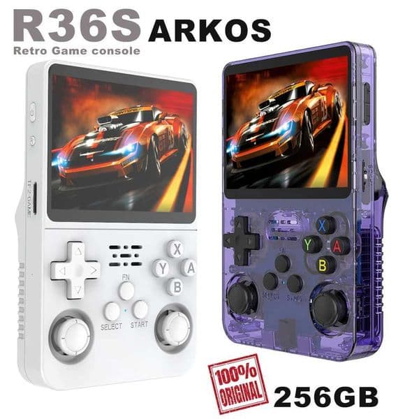 Open Source R36S Video Game 256G Console Linux System 35 Inch IPS Sn Portable Pocket Video Player 64G/128G best Game giftJ260603