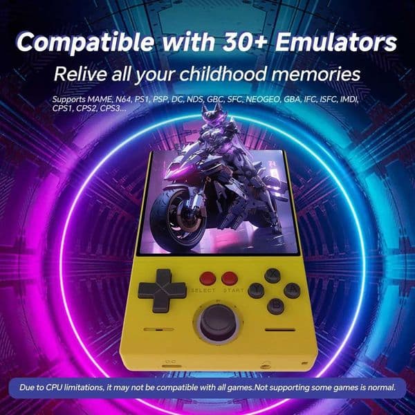 MINI40 Retro FLLBW Handheld Game Console 40 Inch IPS HD Sn Portable Open Source Linux System 128GBJ260603