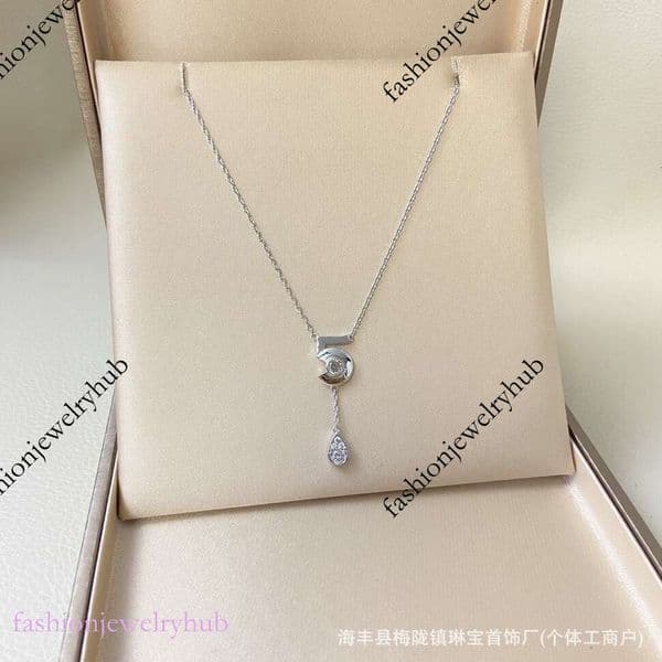CC Necklace Designer For Women Number Necklace For Women Water Drop Full Diamond Pendant Gold Plated Collarbone Chain Bracelet Earrings Channeled Jewelry Channels