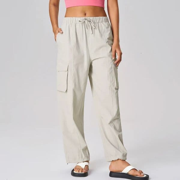 2026 Gym Clothe Set Women Wide Leg Casual Flare Pants With Pockets Drawstring Sports Trousers High Waist Flared Yoga Leggings Fitness workout set Running Joggge
