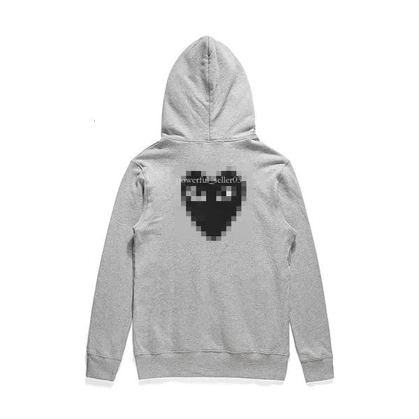 Comme De Garson Hoodies Play Shirts Long Sleeve Crewneck Sweatshirt Light Thin Round Neck Red Heart Printed Tee Tops Unisex Sweat Pullovers Hoodie 227