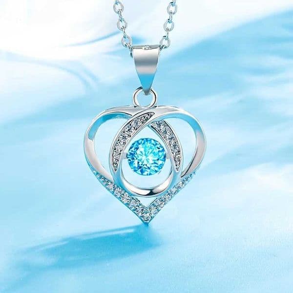 simple Elegant and pendant with zirconia necklace suitable for gifts to music festivals and Mothers Day Z260603