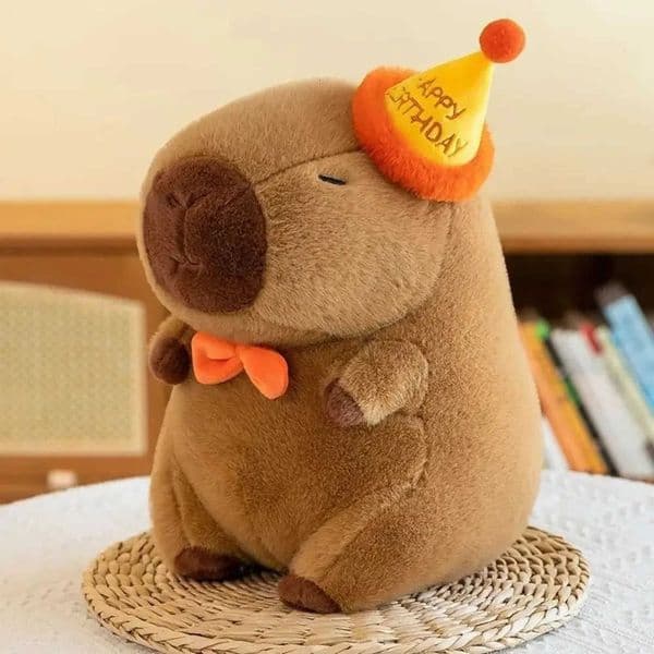 Fluff Capybara Plush Doll Anime Cute Capibara Toy Kaii Plushie Happy Birthday Gift for Girl Friend Soft Stuffed s 251022 Y260603