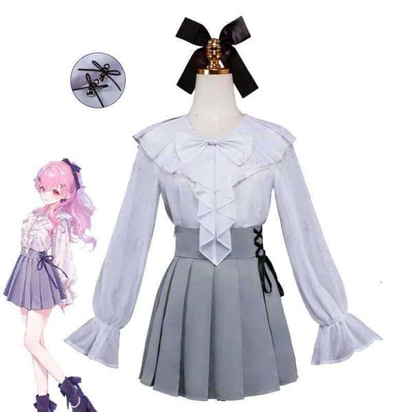 PRSK Momoi Airi Cosplay Costume PJSK MORE JUMP! Airi's JK Uniform Skirt Virtual Idol Stage Outfits Women Size