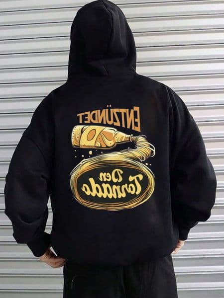 and Tornado Lightning Prints German Text and Br DesignsBack Printed Patterns Men Hoodies D260603