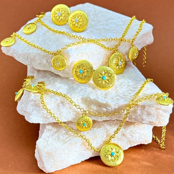 Designer Turquoise Bangle Bracelet Gold Tone Crystal Accent Woven Texture Engraved Statement Jewelry Fashion Accessory Gift Women Party Wedding Gift Buyers Now