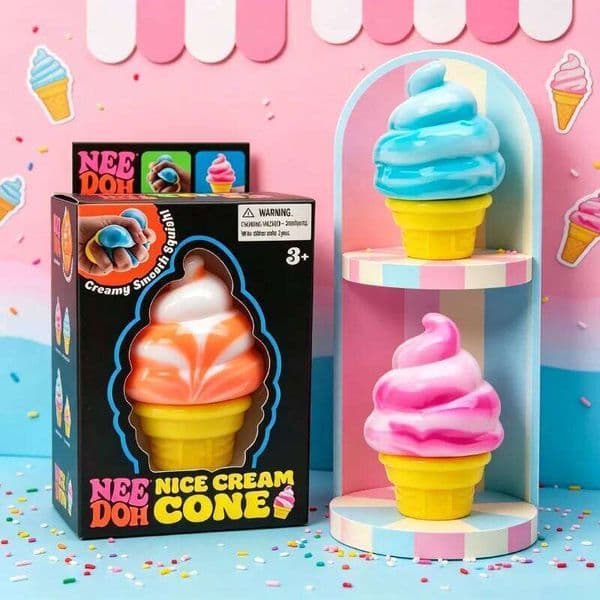 Ice Shaped Squishy Toy Decompression Needoh Nice Cream Cone Surprise Stress Relief Squeeze Party Gifts Ornaments 26L0603