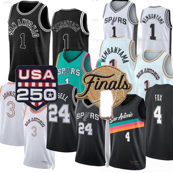 Men Wome n You t h 1 Vi ctor Wemba nyama SanA nton io S pur 20 26 Fin als Je rsey Spures Dyla n Harpe r Devin Vas sell De 'Aaron Fox Ste phon C astle Harriso