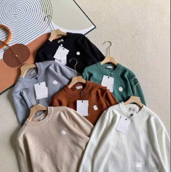 classic badge sweaters mens sweatshirt long sleeve embroidery couple sweater spring autumn loose pullover thumbnail 2
