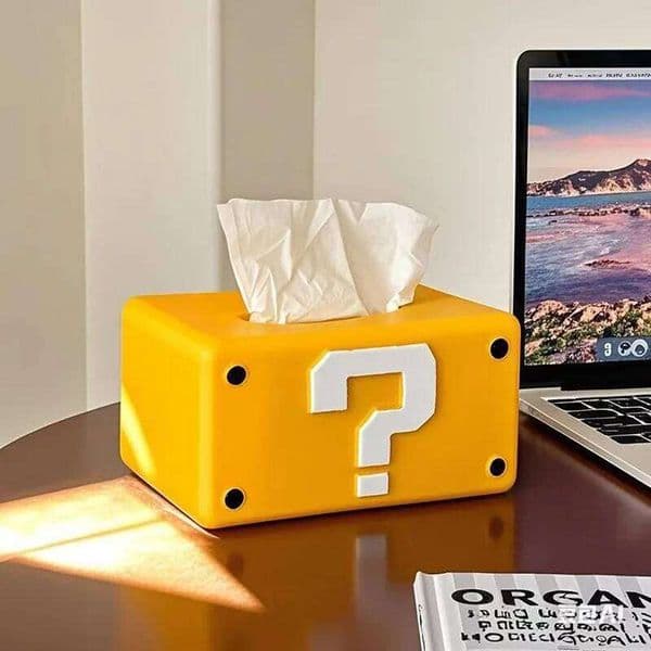 Anime Bros Questions Super Star Creative Tissue Box Home Living Room Ornament Dining Table Cute Interesting Question Mark 26L0603