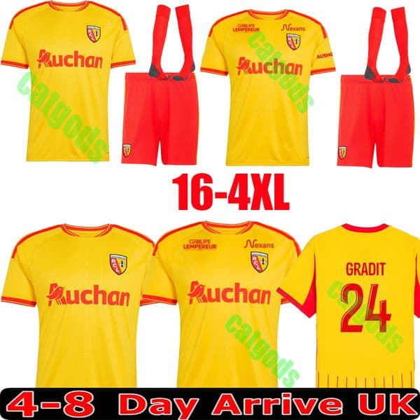 RC Lens 26 27 Soccer Jerseys 2026 2027 SANGARE THAUVIN GUILAVOGUI maillot lens jersey home away third SIKORA ARSENE SOTOCA Football shirt
