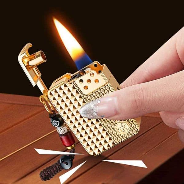 Mini 2515 New Small Square Vo-activated Smart Rechargeable Lighter with Mtiple Ignition Modes and Visible Gas Chamber J260603