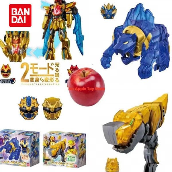 Bandai Genuine DX No1 SENTAI GOZYUGER TEGASWORD Leon Buster 50 Sentai Ring Figure Toys Gift Collectible Model L260603IXHO