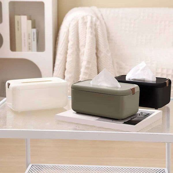 Luxury Minimalist Tissue Box High-End Creative Desktop Paper Towel Organizer for Home Living Room And Coffee Table 26L0603