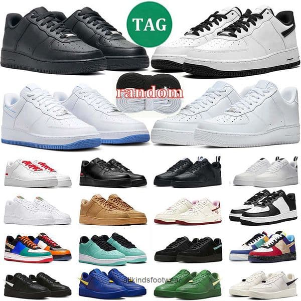 af1s New Designer Casual Shoes Men Women Classic Low Sneakers Triple White Black Outdoor Sports Trainers Runners Size 36-45 With Box I4X6 thumbnail 2