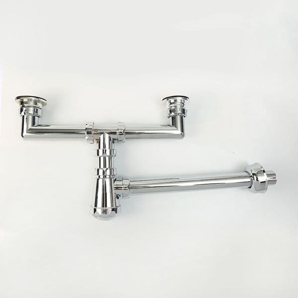 Manufacturer supplies modern minimalist electroplated luxury double-sided basin drains, kitchen and bathroom accessories, cross-border supply