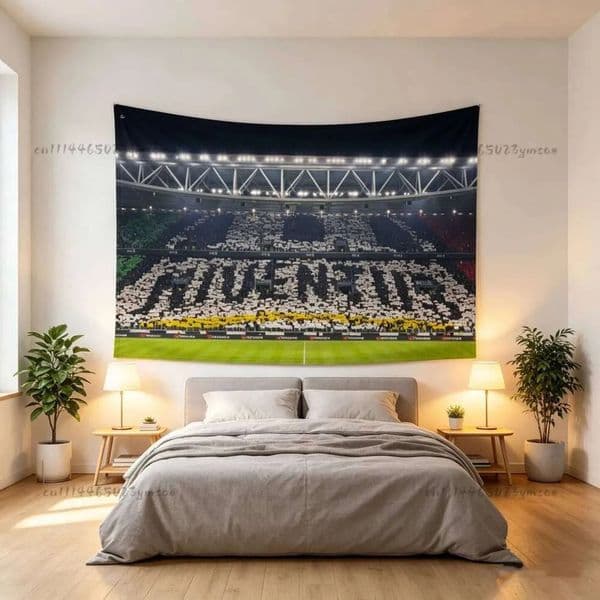 gift set Luxury Designer Decor Boutique Football Stadium Flag Bedrooms Garage Decoration Tapestry A-Juventus-S Fc Funny Background Cloth Home Decor Decoration F 6