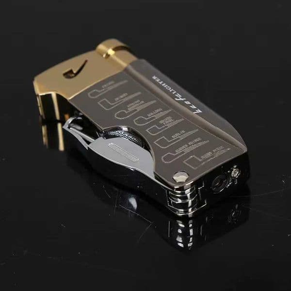 Mtifunctional Pipe Lighter for Tobacco Smoker Butane Gas Lighter With Pipe Tool Cleaner Accessories Cool Lighter Mens GiftJ260603