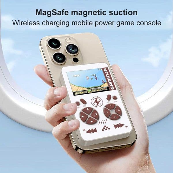 Console GAMINJA PB05 Mini Handheld Game Built-in 400 Games 5000mAh Battery Wireless Power Bank Portable Game ConsoleJ260603
