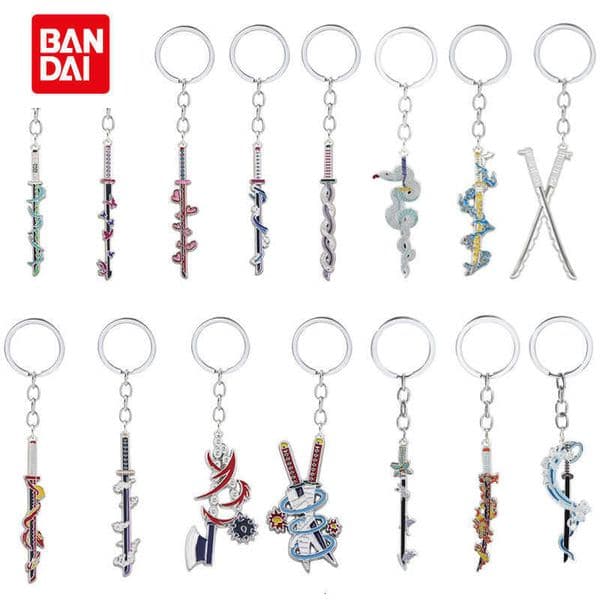 Demon Slayer weapon keychains Tanjiro Tomioka Giyu Zenitsu Inosuke pendants L260603RSI4