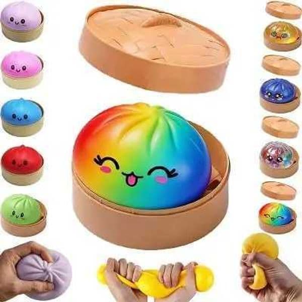 Giant Dumpling Squishy Giant Glitter Dumpling Colorful Dumplings Stress Balls Fidget Sensory ToySqueeze Dough Ball Stress Reli T260602