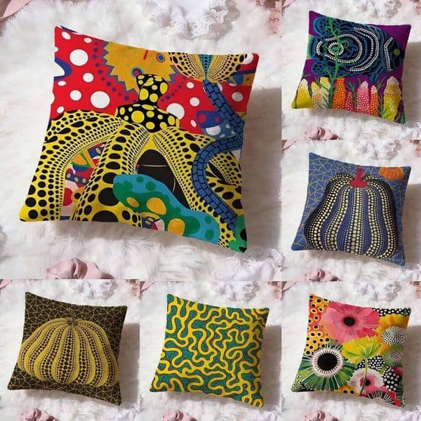 hot art k-Kusama Yayoi Cushion Cover Premium Comfort Reversible Pillow Cove -Two in One Design for Any Room & Car Interior 26L0603 pillowcase