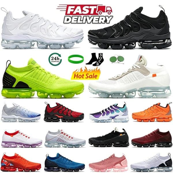 Designer Tns Plus running shoes men womens Breathable sneakers Triple Black Cool Grey University Red Grape Walking Outdoor fashion Sports mens Trainers size 36
