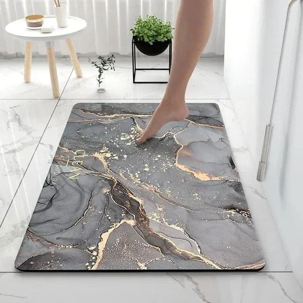 Bathroom Rugs Soft Diatomaceous Earth Floor Mat Super Absorbent Toilet Carpet Door Foot Mats Bath Non-slip Rubber Shower Rug Pad 260603