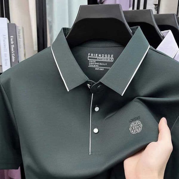 summer Fashion brand short sleeveshirt luxurious embossed skin friendly breathable casual mens new high-quality T-shirt Z260603