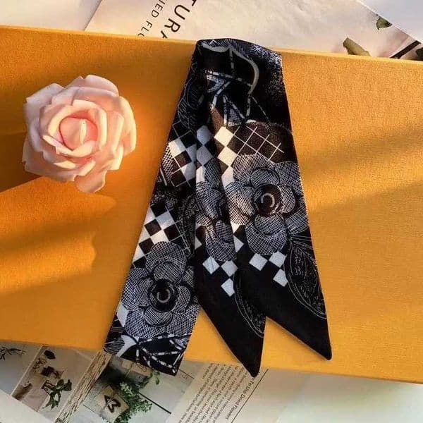Retro 2025 Hot French Twill Silk Scarf Streamer Girls Decorative Headband Bag Handle Ribbon Winding Tape Birthday Gift X260603