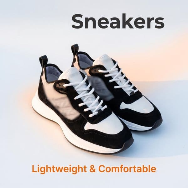 High quality leather mesh letter low cut sports shoes with thick soles and fashionable casual shoes