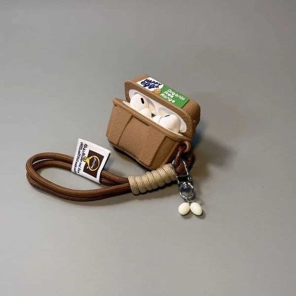 Earphone Cases Creative Fun Eggs Suitable For Airpodspro3 Headphone Protective Cover Airpodspro2 Protective CaseT260602