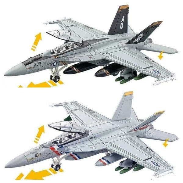 1/72 Scale Aircraft US F18 F/A-18F Super Hornet Fighter et Military Assembly Model Building blocks Plastic Toy Planes Collection L260603BA0I