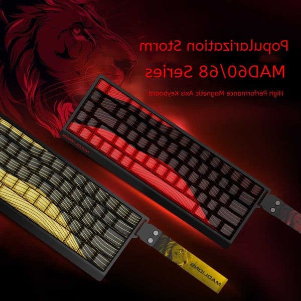 Mad60/68 He Gaming Magnetic Switch Keyboard 61/68 Key Low Latency Full Key Hot Swap Boy Gaming Keyboard Christmas Gift L260603