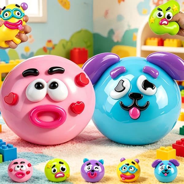 NEW Smushers Squishy Curiosities Dog Face Swap Squishy Toy Moldable Cute Slow Rise Squeeze Toy Relaxing Sensory Kids Favors Toy BY SEA