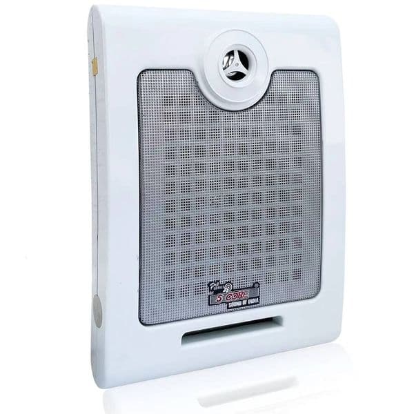 Stereo Wall-Mounted Speaker 500W Peak Power Passive Installation Wired Waterproof Alarm Sound System Model D0100x325fx Suitable For Patio, Indoor, Outdoor