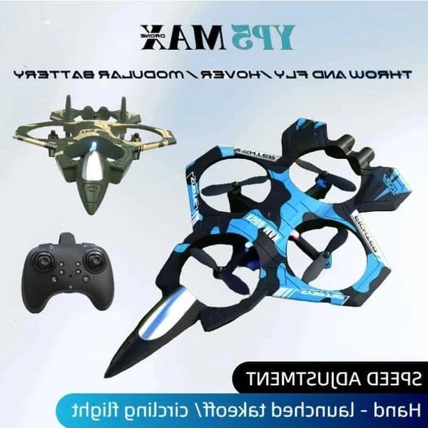24G Remote Control Electric Fighter Glider 3D Rolling Hover UAV Foam Glider LED Aircraft Gifts For Children L260606
