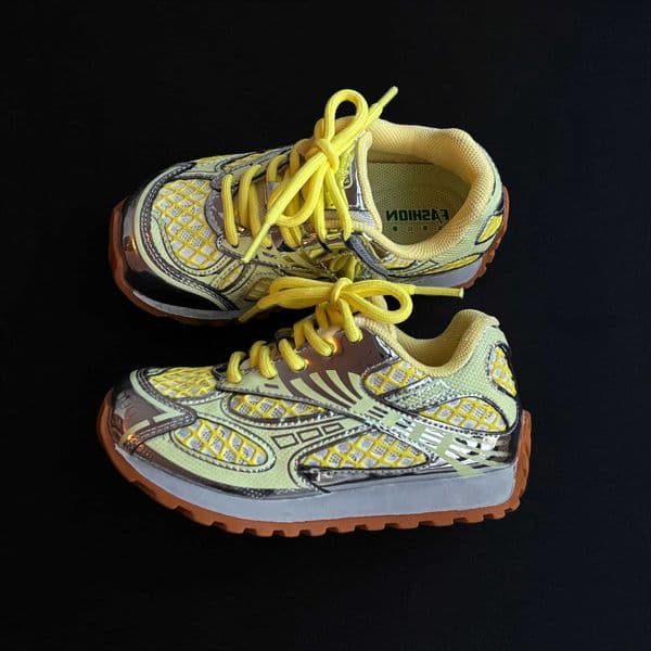 Kids Orbit Metallic Running Sneaker Children Toddler Casual Fashion Trainers Boys Girls Sports Walking Glowing Tennis Shoes 251018 Y260604