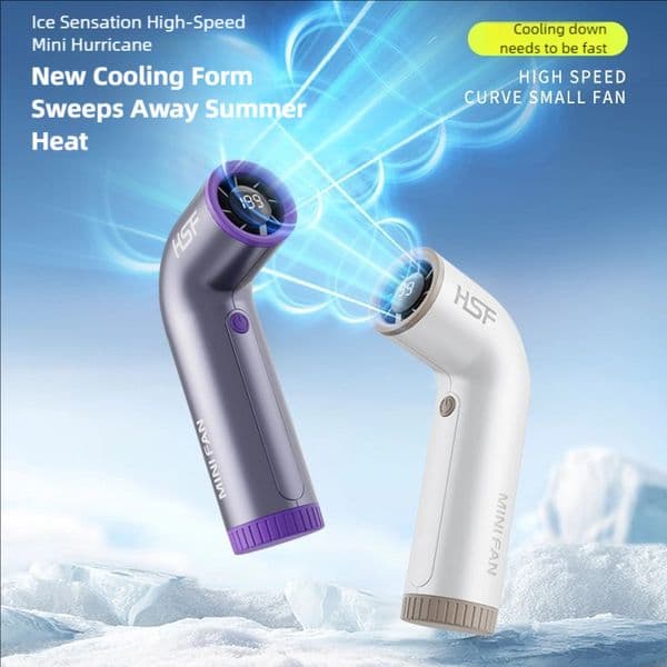 4000mAh handheld fan 199 speed turbo digital display rechargeable infinitely variable speed outdoor portable fan USB charging
