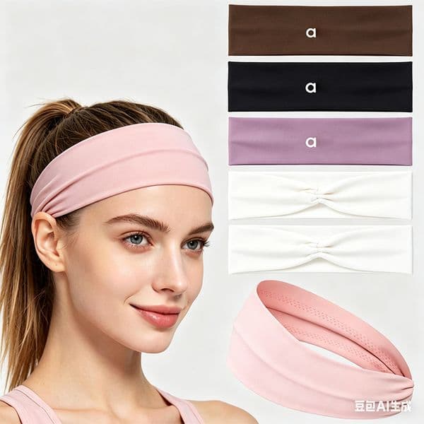 Non-slip Silicone Sport Headbands Elastic Yoga Sweatband Fitness Running Cycling Football Absorbing Hairband