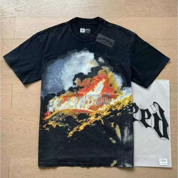 God Speed T Shirts Designer Brand Godsped Shirt Summer Men Women Hip Hop Letter Print Vintage O-Neck Hip Hop Punk Style Short Sleeve Loose Cotton Casual Y2k Top 7Eb