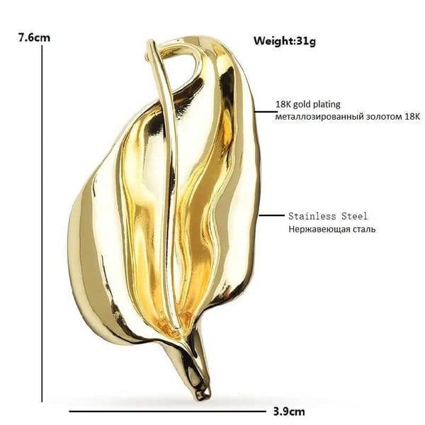 Stainless Steel Wulibaby Lily Flower Brooches For Women Unisex 2-color Metal Plants Party Office Brooch Pins Gifts L26060344I2