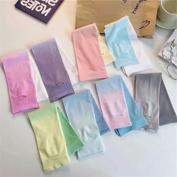 sunscreen A pair of gradient and colorful summer ice silk sunscreen sleeves M260604