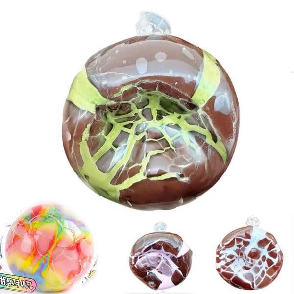 Handmade Chocolate Mint Ball Dark Anti Stress Squeeze Sensory Fidget Mint Black Crispy Ball Stress Relief Simulate Sensory M260604