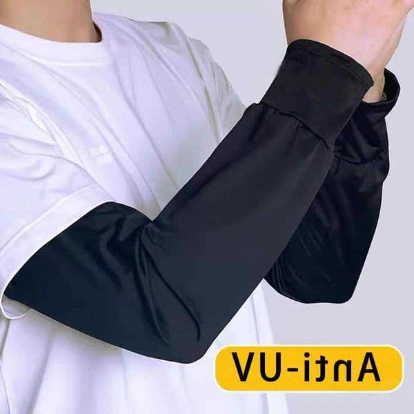 Sleeve Silk 1Pair Sun Ice Protect Anti-Slip Sunscreen Cuffs Large Size Driving Sun Protection Arm Sleeves Breathable Arm Warmer M260604