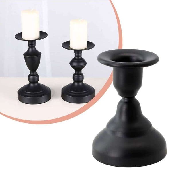 Vintage Metal Candle Holders Pillar Iron Art Candlestick For Wedding Party Decor Dining Living Room Candlesticks Parts 26W0604