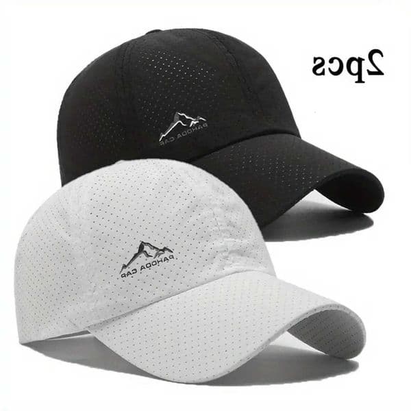 Caps Baseball 2PCS Summer Unisex Quick drying Breathable Hat Outdoor Sports Sum Shade for Outdoor Fishing Camping M260604