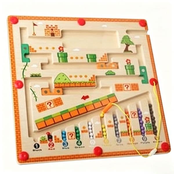 2026 perfume New Magnetic And Number Maze Learning Education Color cologne Matching Montessori Wooden Toys For Children Gift 260104Bj Designer