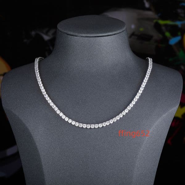 Cool Simple Real Jewelry Lab-grown Diamond Factory Wholesale for Men and Women Necklace Tennis Chains